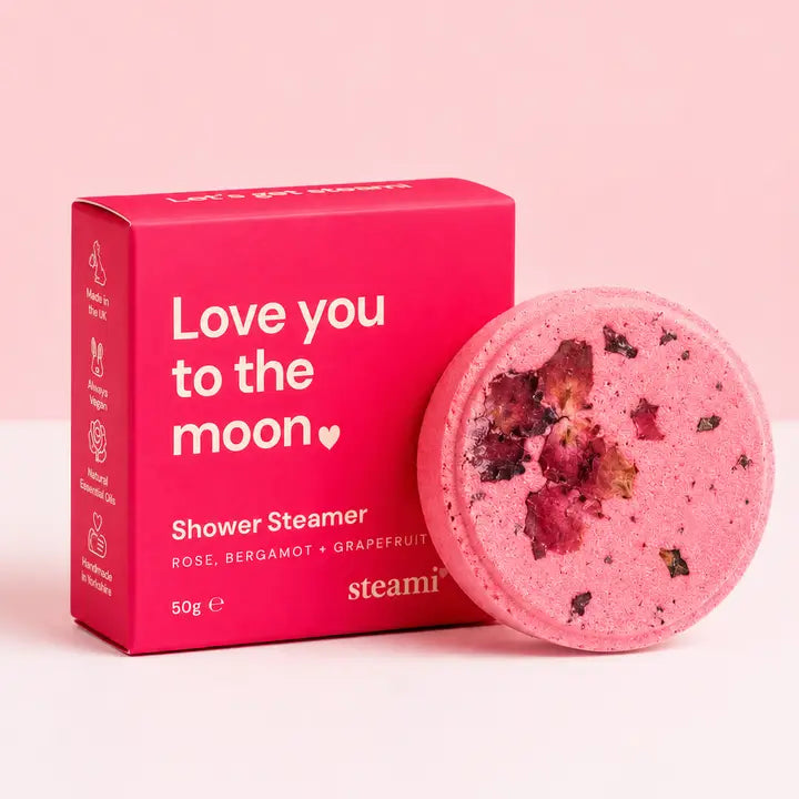 Steami Shower Steamer | Shower Bomb | Shower Fizzer | Shower Melt | Love You To The Moon